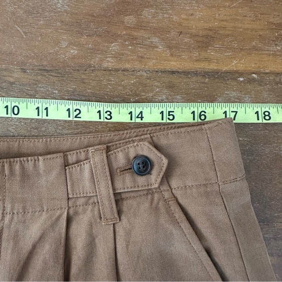 Madewell BR5188 Brown Trouser Wide Leg Pants Linen blend ladies 12 NWT - Picture 5 of 10